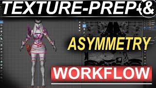 Blender Character Texture Prep & Asymmetrical UVs