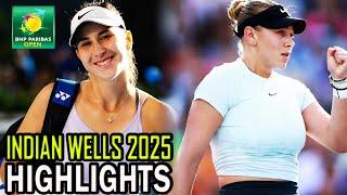 Belinda Bencic vs Amanda Anisimova Round 2 Highlights | WTA Indian Wells 2025