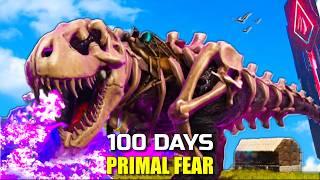 I Spent 100 Days in ARK Primal Fear... But on a Deserted Island!