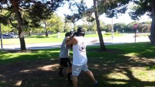 Tom Wong  Wing Chun Vs Jeet Kun Do Irvine Meet up Sparing session