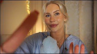 VISUAALINEN ASMR  ASMR SUOMI   personal attention, laskemista, mikin harjaamista, tracing