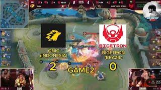 ONIC VS BIGETRON BRAZIL GAME2  M5 World championship #onicesports #m5 #mlbb #kairi #bigetron