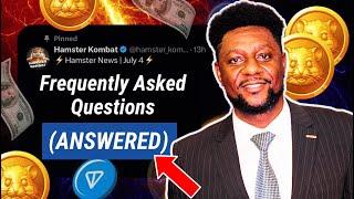 Hamster Kombat Most Asked Questions Answered - $6,000 Airdrop Hamster Kombat crypto