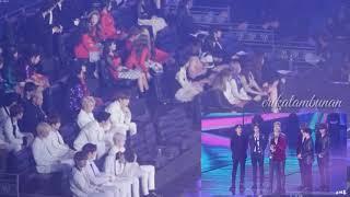 [181106] TWICE, WANNAONE, MOMOLAND, CELEB FIVE REACTION TO BTS AS WIN AT MGA 2018