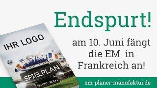 Endspurt - am 10. Juni fängt die EM in Frankreich an!