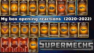 Supermechs MY BEST REACTIONS to OP ITEMS  OPENINGS (2020-2022)