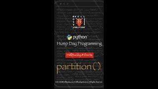 #Shorts - Partition - resolves non-numeric character "dot"  isdecimal false return - HumpDayPython