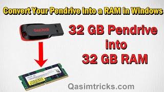 How to use USB flash drive as a RAM in PC | Increase the RAM of your Windows Latest Method