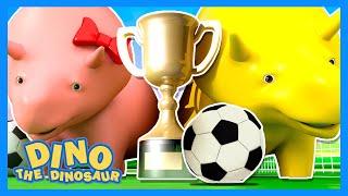 Dino the Dinosaur Plays Football | Special FIFA WORLD CUP 2022 |  Best Soccer Episodes