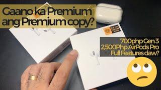 Gaano ka premium ang Airpods Premium copy mo? #airpodsclone #airpods #shopeeph #lazadaph #airpodspro