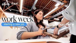 ‍ WORK WEEK IN MY LIFE: starting my new *9-5 in marketing* job & come to work with me