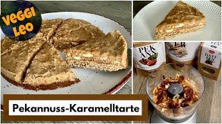 Köstliche Pekannuss-Karamelltarte | vegan - zuckerfrei - glutenfrei