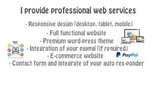 I will create a responsive wordpress website - Full Website Creation Services