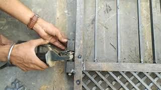 how to install ? front gate Holfas ideas welding works|| trick|| Amar Steel fabrication