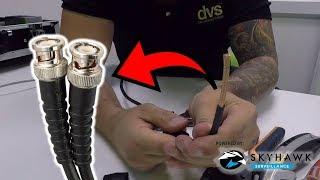 How to Attach a BNC Connector to a RG59 Coax Cable