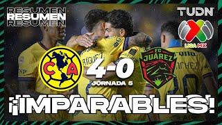 Resumen y goles | América 4-0 FC Juárez | Liga Mx - CL2025 J5 | TUDN