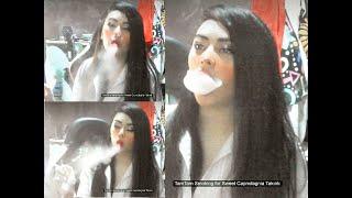 Tamtam Glyco Vol1 Model Showing her real Smoking Power .Smoke Girl