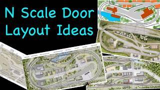 N Scale Layout on a Door Ideas