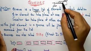 Queues | FIFO & Applications | Data Structures | Lec-12 | Bhanu Priya