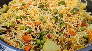 Mix vegetable rice | simple recipe | 3kg Mix vegetable rice recipe | easy & quick matar pulao