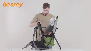 New easy way to assemble the besrey hiking backpack baby carrier (New model with headrest)