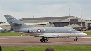 Dassault Falcon 10 MER French NAVY departure on Monday RIAT 2012 AirShow