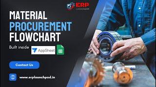 Google Workspace ERP | Material Procurement Flowchart (Appsheets + Google Sheets) | ERP for SMES