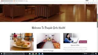 Bootstrap responsive html template for girls hostel site