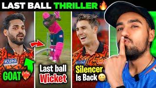 WHAT A MATCH!  BHUVI LAST OVER  | Cummins Bowling  | SRH vs RR