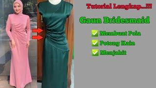 menjahit gaun bridesmaid