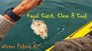Catch, Clean & Cook. Kayak Fishing In New Zealand's Winter