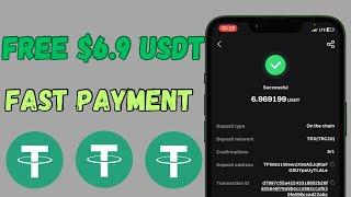 FREE USDT: Claim Free $6.90 USDT To Trust Wallet • Free USDT Mining Site No Investment