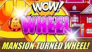 My Mansion Turned Into a Wheel!!!  HUFF N' EVEN MORE PUFF Slot Machine (LIGHT & WONDER)