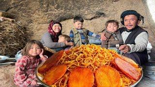 Traditional Afghan Pasta: A Family Recipe from the Village | Afghanistan village life