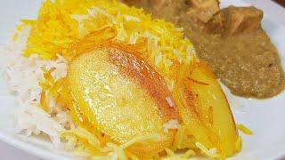 دستور پخت آبکش کردن برنج باسماتی،  ricetta di riso persiano(riso basmati), recipe persian rice