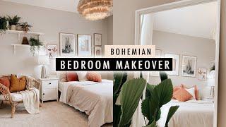 BOHEMIAN BEDROOM MAKEOVER (Apartment Makeover Part 3) | XO, MaCenna