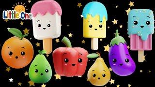 Cute Dancing veggies -cute ice cream   Party smoothie  cute animation - Baby Sensory video