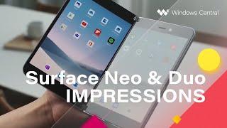 First impressions of the Surface Neo and Surface Duo – Foldable PC and phone!