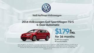 Neil Huffman Volkswagen - August 2016 VW Golf SportWagen Lease Special!