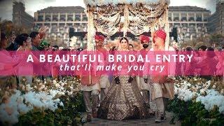 Most Beautiful Bridal Entry | Indian Bride | Dot Dusk | WedMeGood