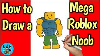 How to Draw a Mega Noob Roblox | Art Lesson