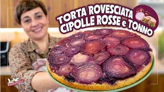 RED ONIONS AND TUNA UPSIDE DOWN CAKE  - Easy Recipe - Homemade by Benedetta