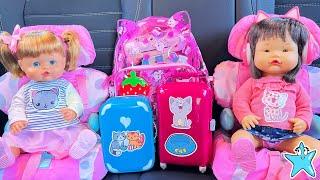 ANI y ONA EMPACO sus mochilas de GATITOS para ir de viaje Vídeos para niñas y niños
