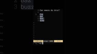 Can emacs do this? #editors #vim #programming  #emacs