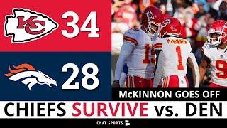 Chiefs SURVIVE vs. Broncos: Patrick Mahomes Struggles, Jerick McKinnon Shines, Travis Kelce Record