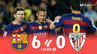 Barcelona 6 x 0 Athletic Bilbao (Neymar's Show) ● La Liga 15/16 Extended Goals & Highlights ᴴᴰ