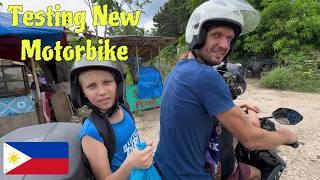 We Choose New Motorcycle and Bring Kids to the School