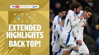 BACK TOP! | Leeds United v Derby County extended highlights