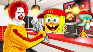 SpongeBob Works at McDonald's!