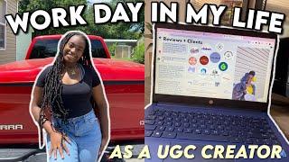 Day in the life of a content creator | ugc portfolio, brand pitching, ugc rates 